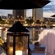 boat trip on the seine at night