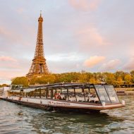 boat trip on the seine at night